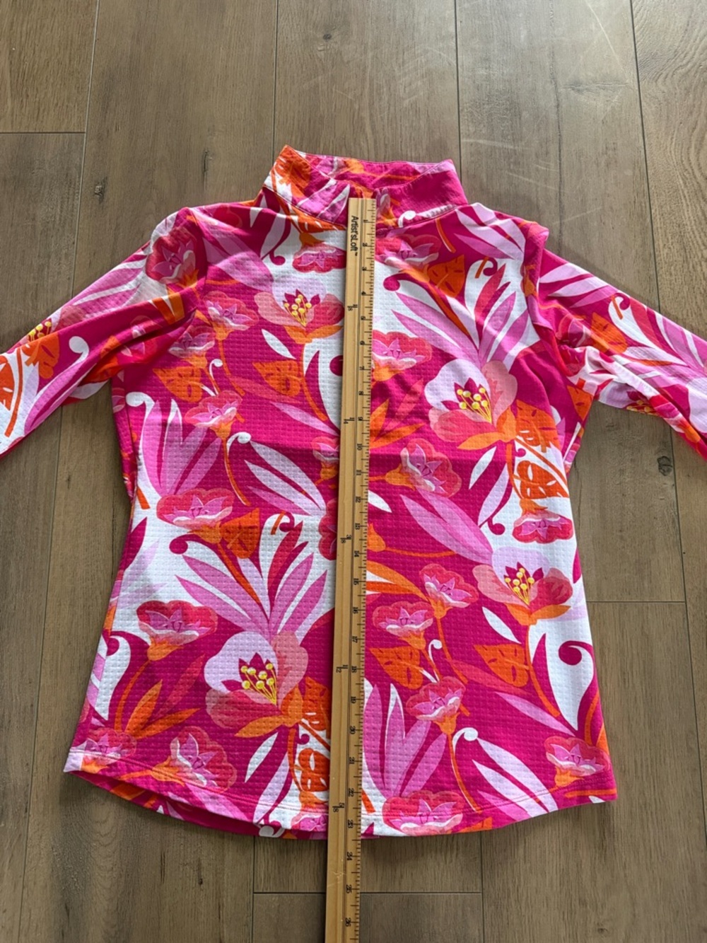 IBKUL UBHOT CAPRESE PINK MEGAHEAT Long Sleeve Mock Golf Shirt Size S Quarter Zip - Picture 11 of 12